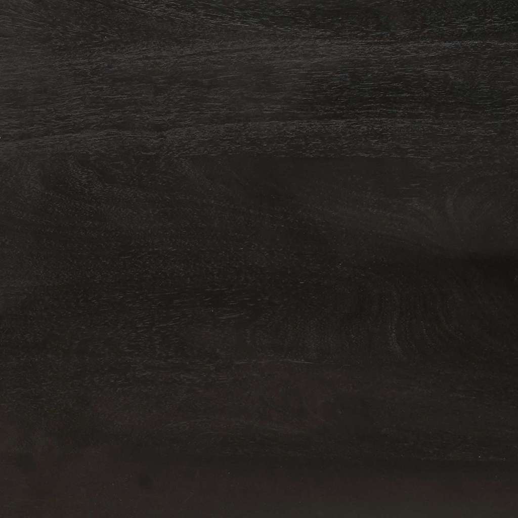 Dulap de Baie Negru și Aur 38 x 33 x 58 cm Lemn de mango solid