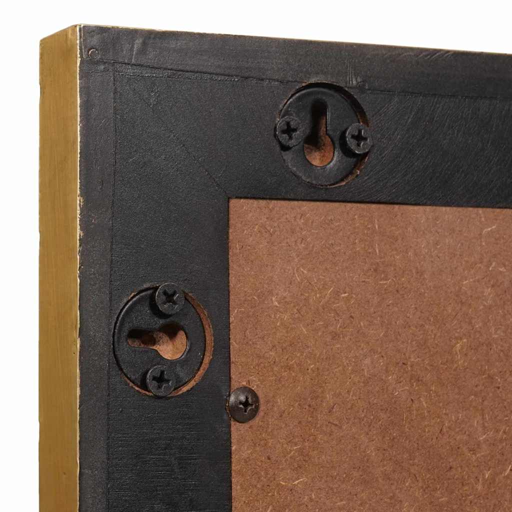 Oglindă pentru baie Pe perete Negru și Aur 50 x 2,5 x 70 cm