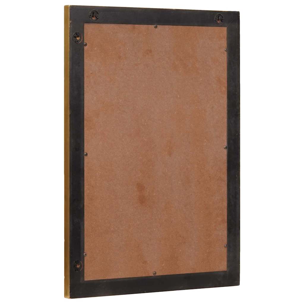 Oglindă pentru baie Pe perete Negru și Aur 50 x 2,5 x 70 cm