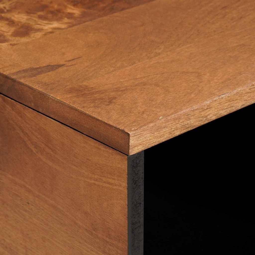 Masă de cafea Maro 80 x 50 x 40 cm Lemn de mango solid