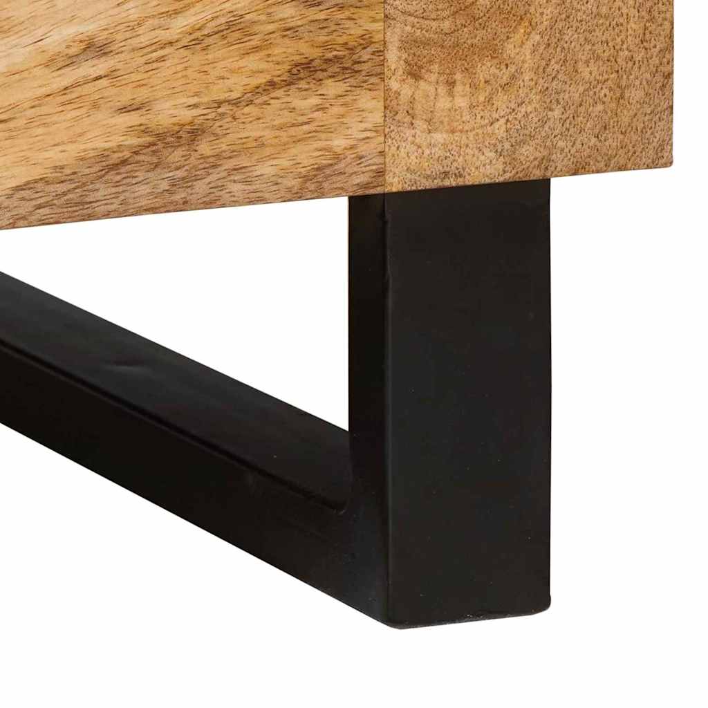 Masă de cafea natural 80 x 50 x 40 cm Lemn de mango solid