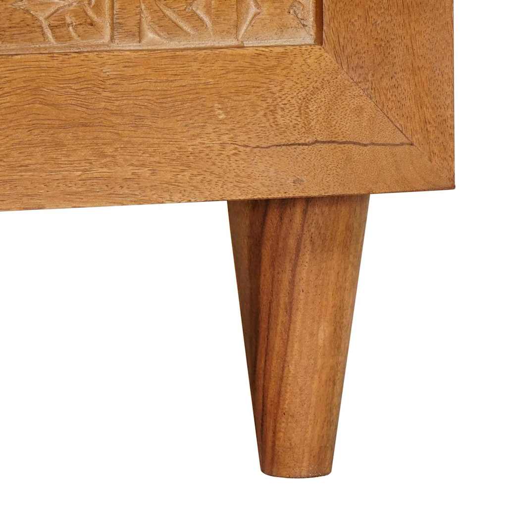 Masă de cafea Maro deschis 80 x 50 x 40 cm Lemn masiv de acacia