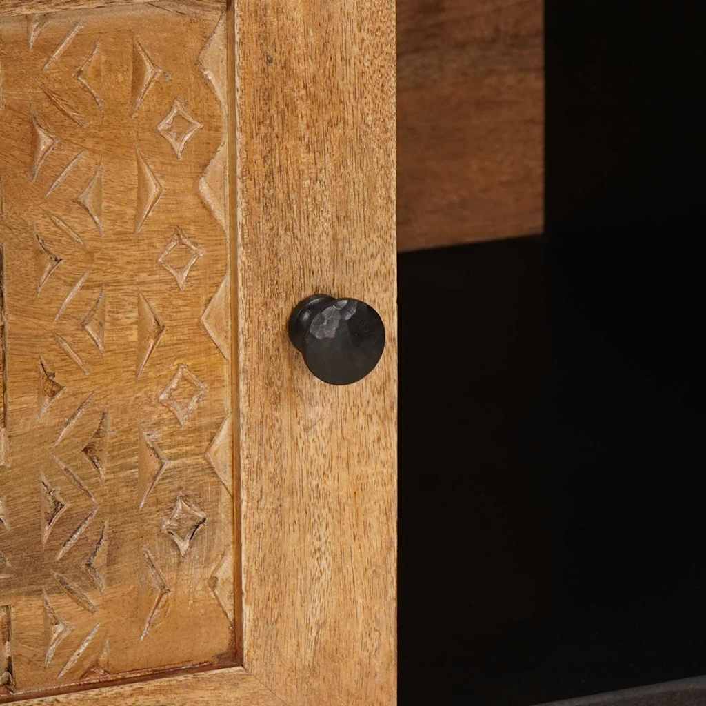 Masă de cafea cu raft cu ușă Maro deschis 100 x 54 x 40 cm