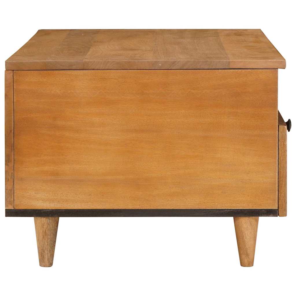Masă de cafea Maro deschis 80 x 54 x 40 cm Lemn masiv de acacia