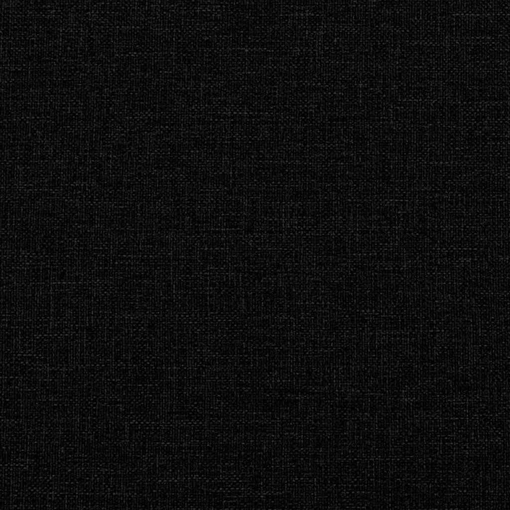 Canapea loveseat, negru, 111 cm, textil