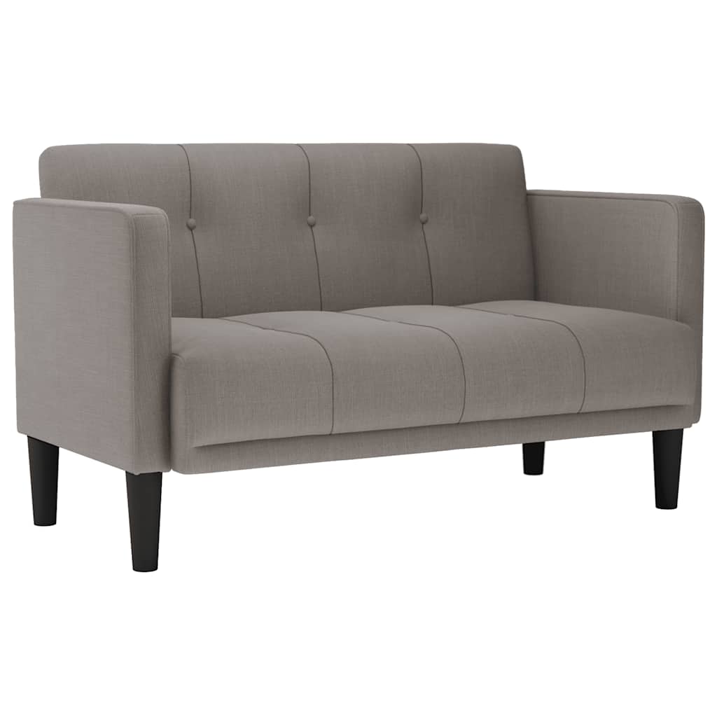 Canapea loveseat, taupe, 111 cm, textil - Vendito