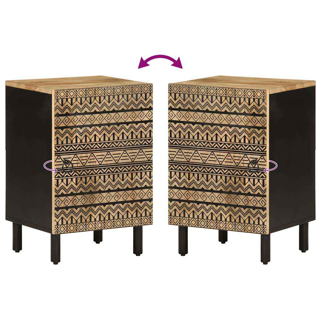 Dulap de baie, 38x33,5x58 cm, lemn masiv de mango