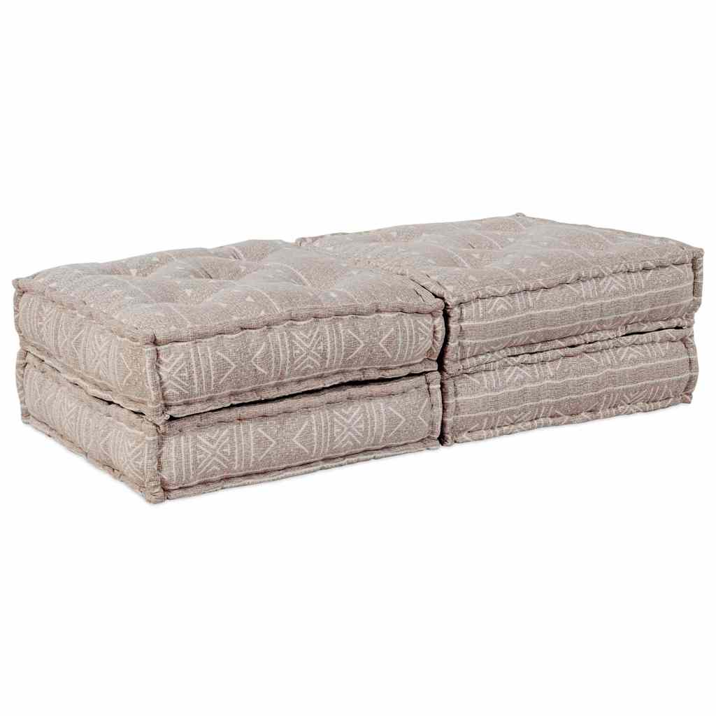 Canapea modulară 2 pcs Maro deschis 140 x 70 x 36 cm țesătură