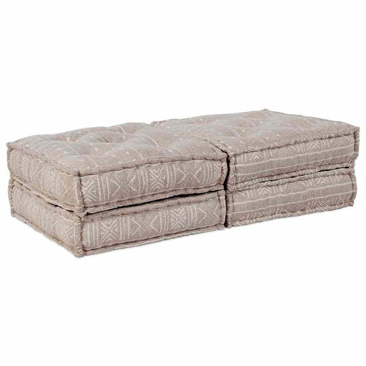 Canapea modulară 2 pcs Maro deschis 140 x 70 x 36 cm țesătură