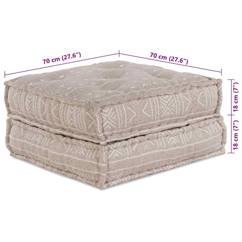 Canapea modulară 2 pcs Maro deschis 140 x 70 x 36 cm țesătură