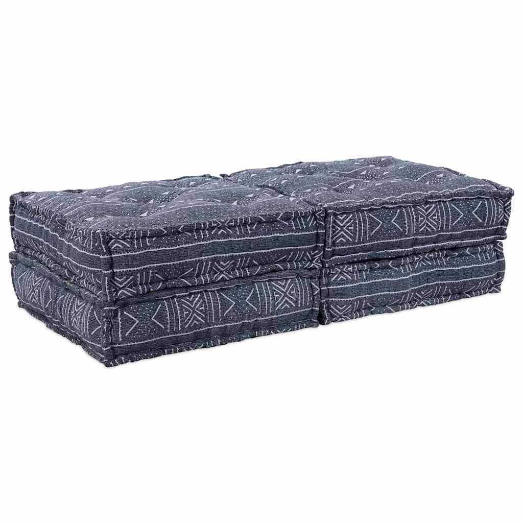 Canapea modulară 2 pcs Imprimare Indigo 140 x 70 x 36 cm