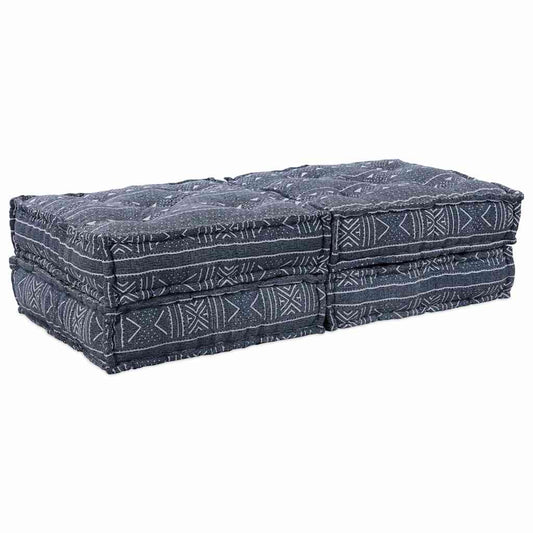 Canapea modulară 2 pcs Imprimare Indigo 140 x 70 x 36 cm