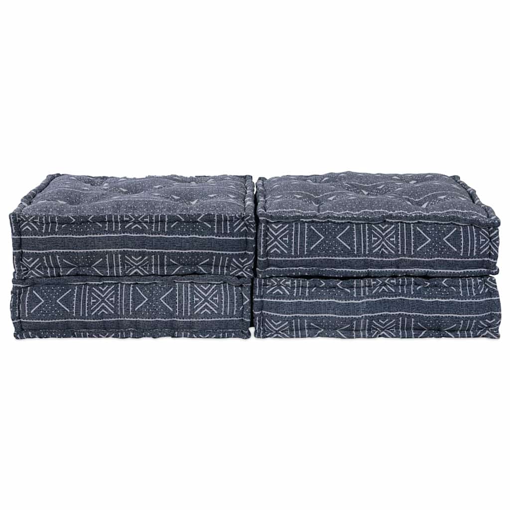 Canapea modulară 2 pcs Imprimare Indigo 140 x 70 x 36 cm