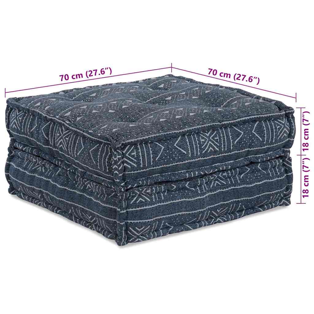 Canapea modulară 2 pcs Imprimare Indigo 140 x 70 x 36 cm