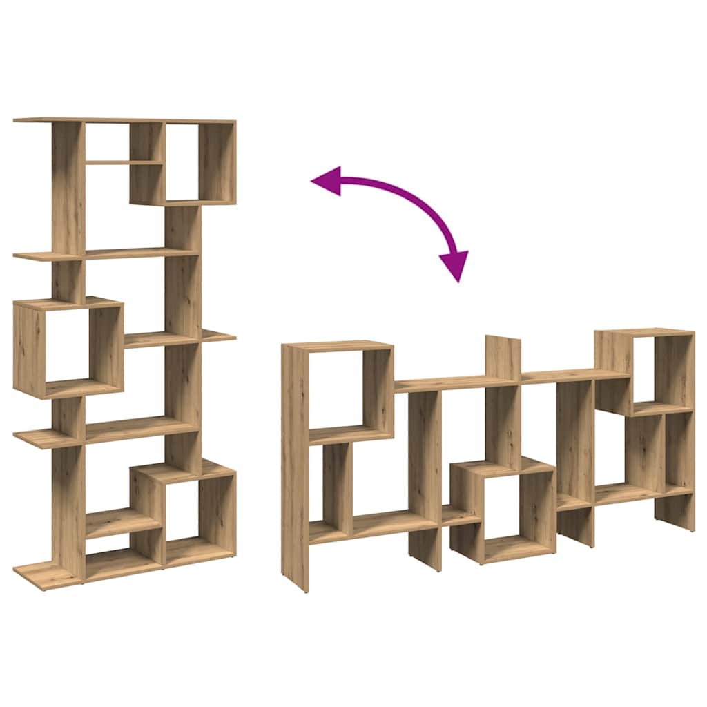 Bibliotecă, stejar artizanal, 92x29x188 cm, lemn prelucrat - Vendito