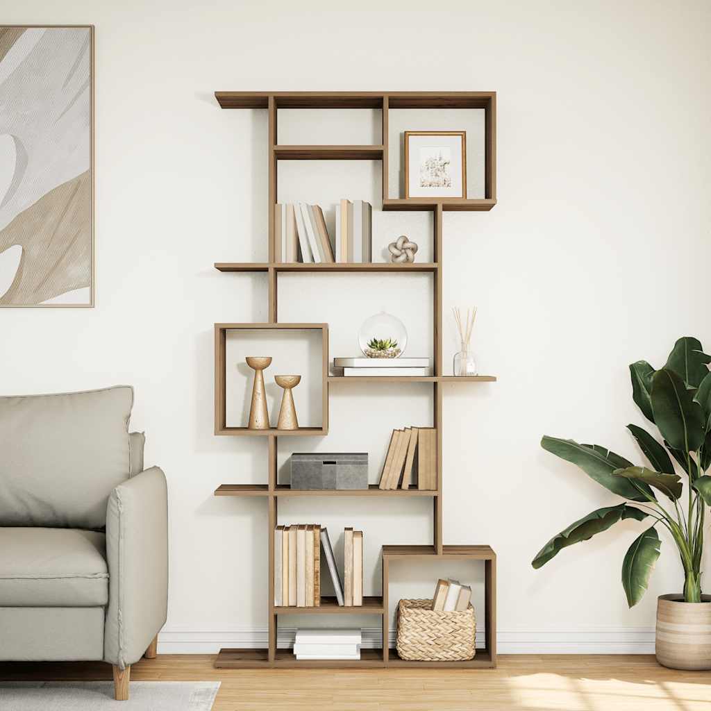 Bibliotecă, stejar artizanal, 92x29x188 cm, lemn prelucrat - Vendito