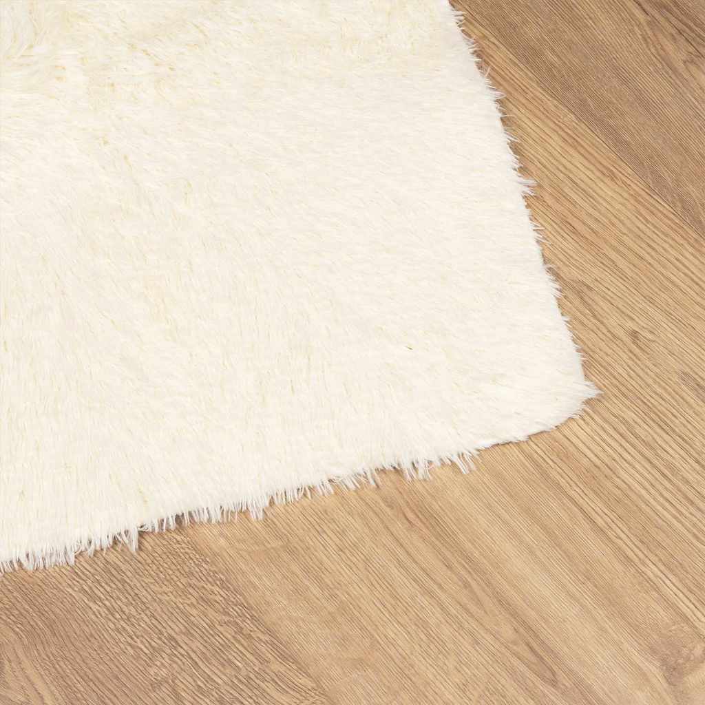 Covor shaggy cu pom înalt, NAVARRA, crem, 240x240 cm, poliester