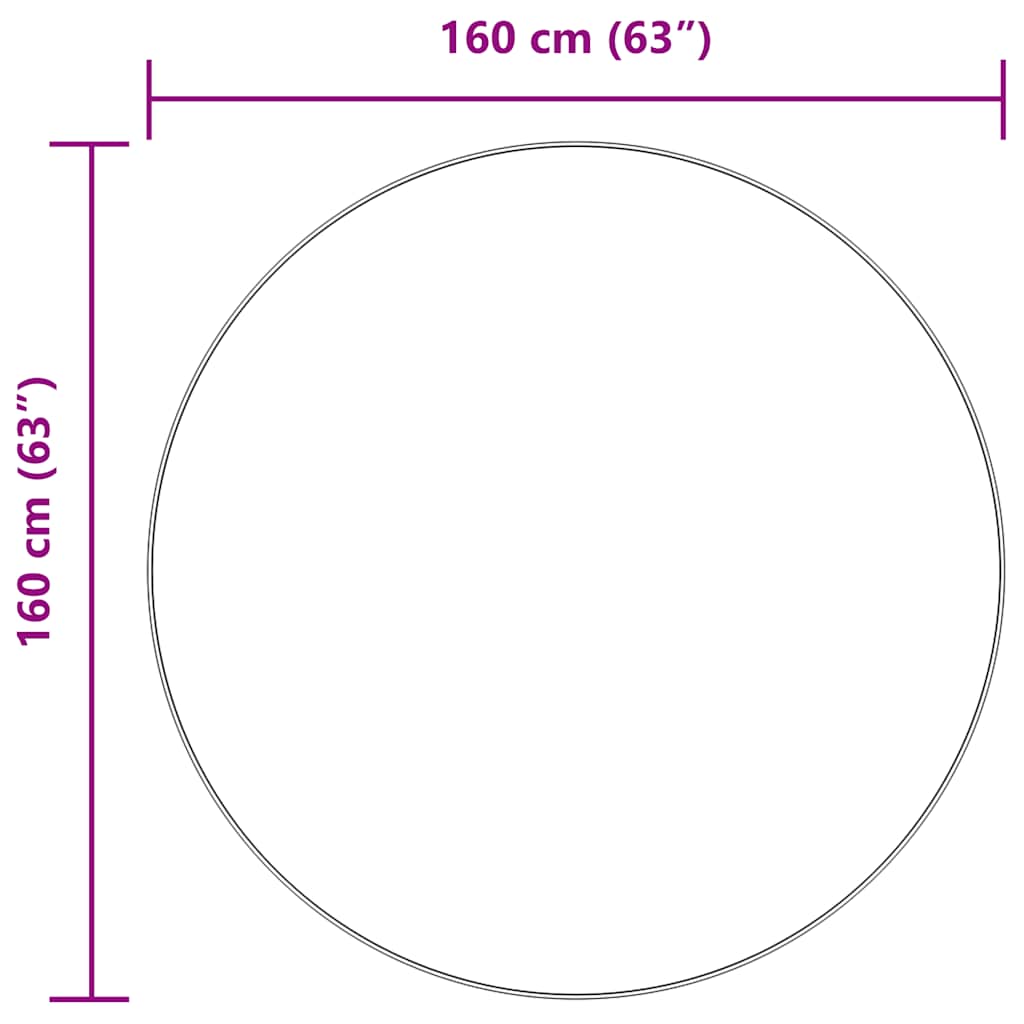 Covor shaggy cu pom înalt, NAVARRA, gri închis, 160x160 cm