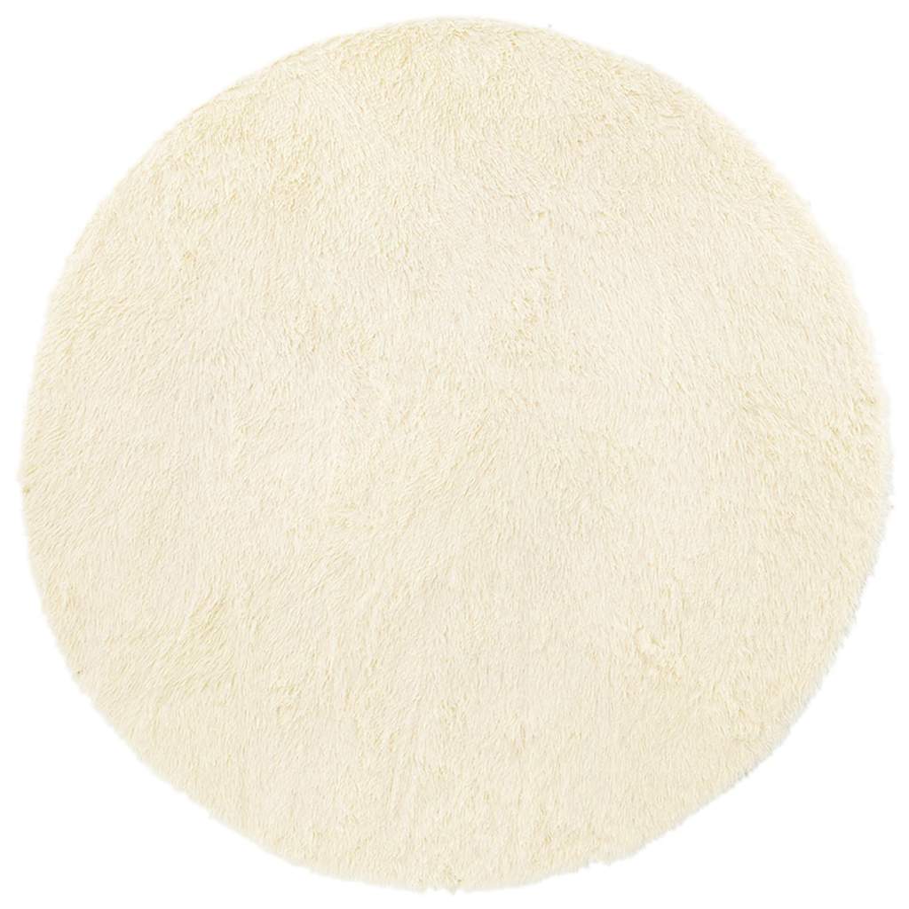 Covor shaggy cu pom înalt, NAVARRA, crem, 240x240 cm, poliester