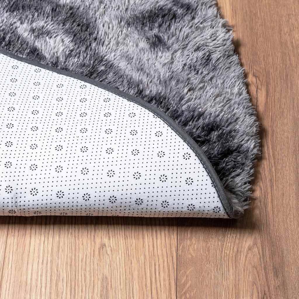 Covor shaggy cu pom înalt, NAVARRA, gri închis, 300x200 cm