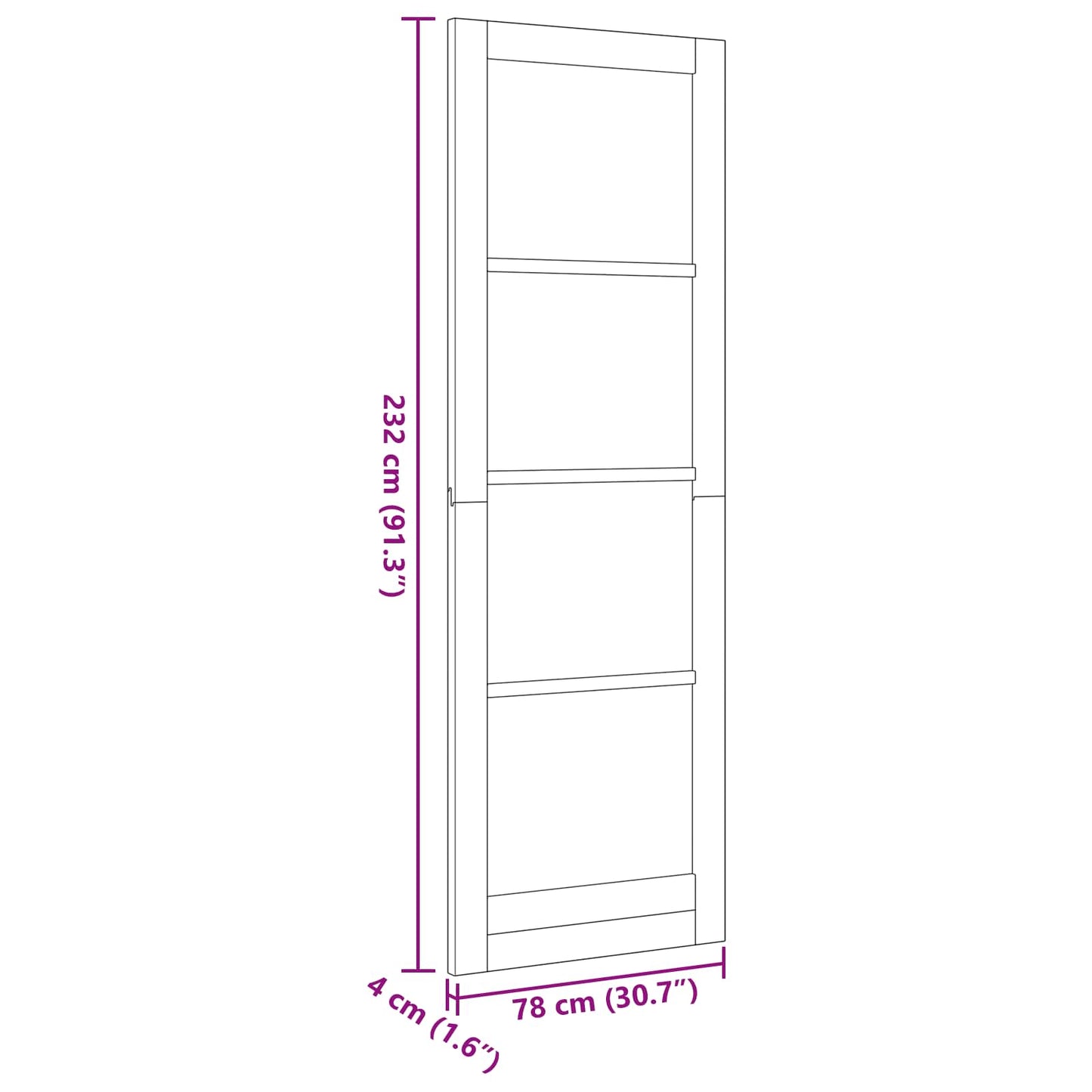 Ușă de interior ORKDAL Maro 78 x 232 cm