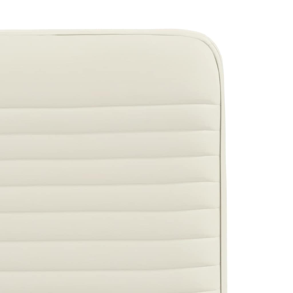 Scaune de bucătărie, 4 buc., crem, catifea