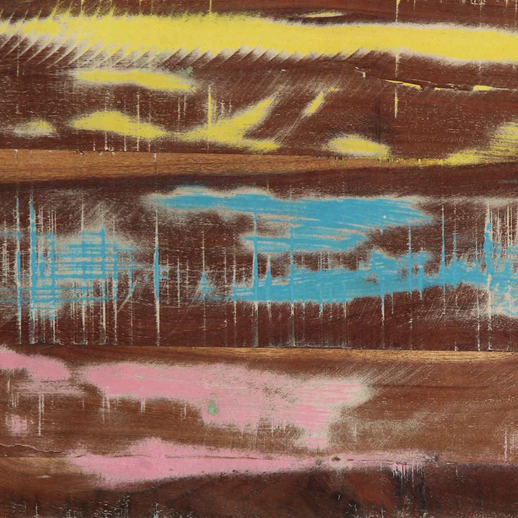 Masuta de cafea multicolora 90x50x38 cm lemn masiv recuperat