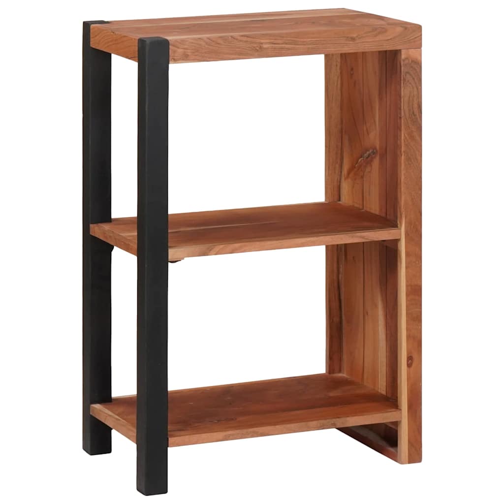 Raft pentru cărți Maro 50 x 30 x 75 cm Lemn masiv de acacia