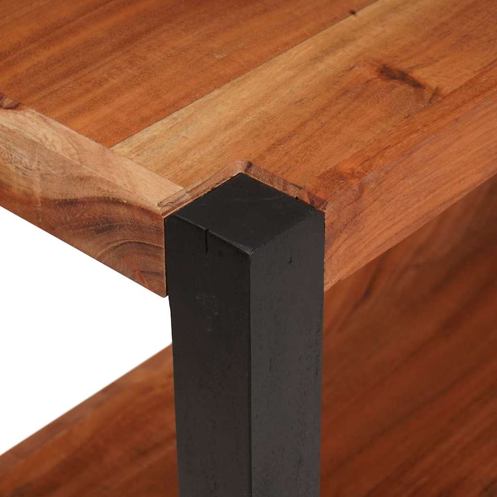 Raft pentru cărți Maro 80 x 30 x 40 cm Lemn masiv de acacia