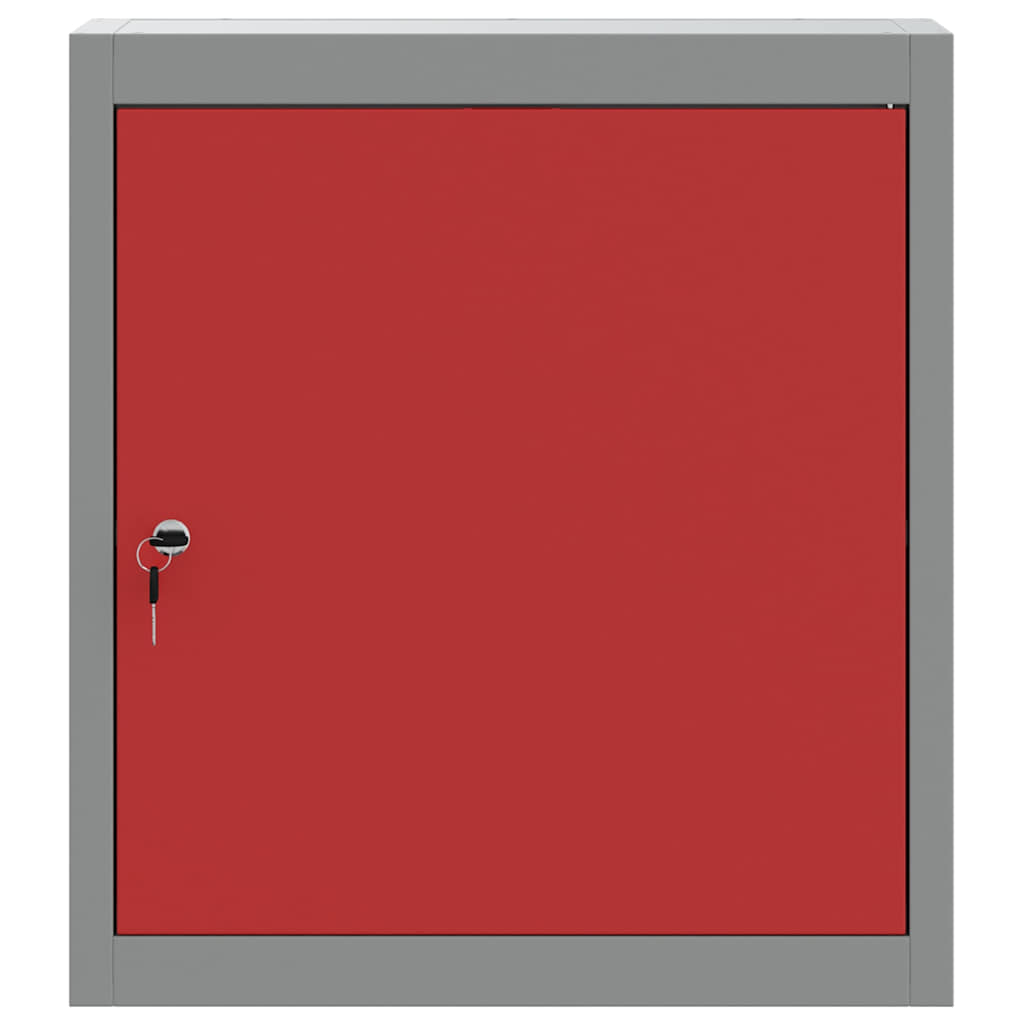 Dulap pentru unelte cu raft Roșu și gri 50 x 20 x 55 cm