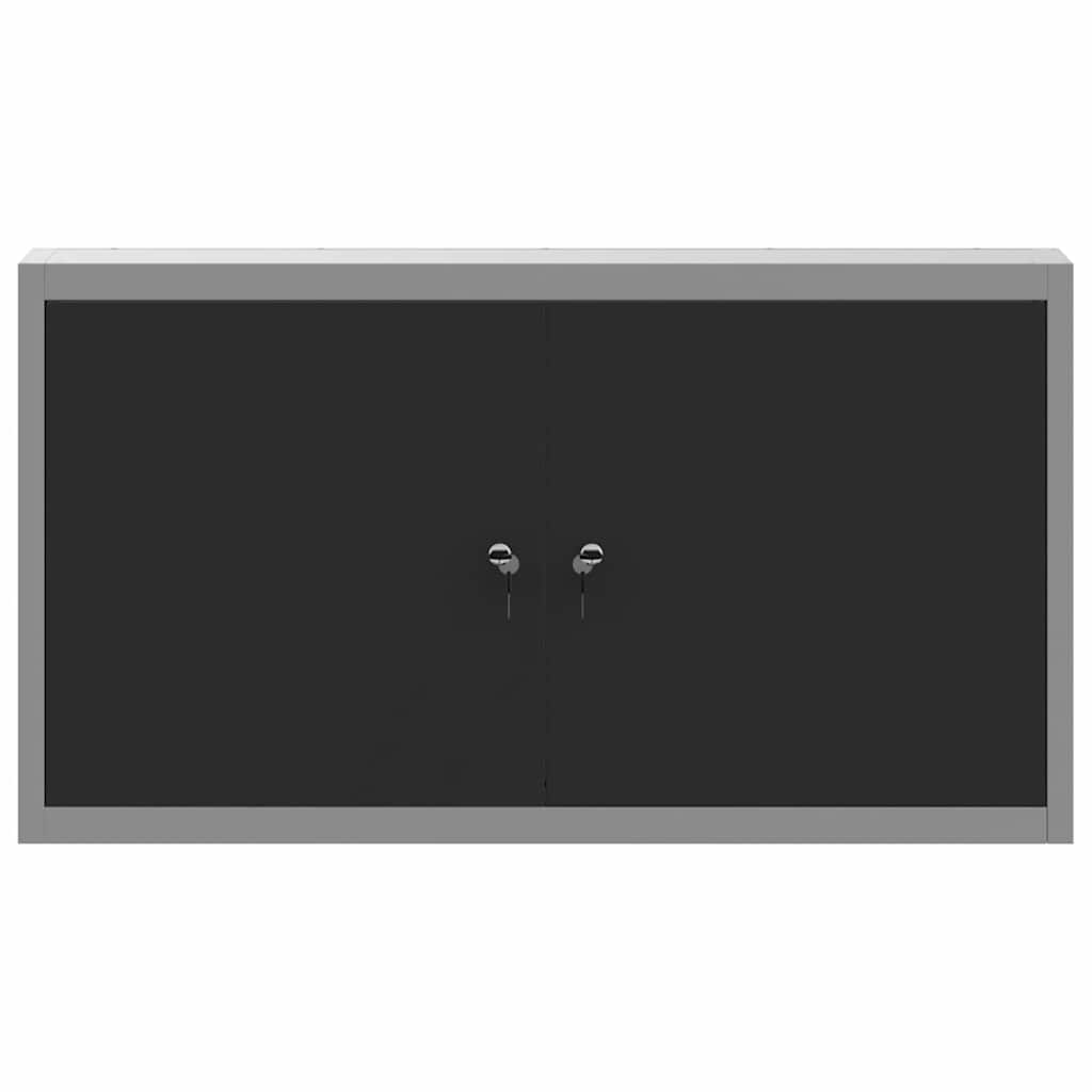 Dulap pentru unelte cu raft Negru și Gri 50 x 20 x 55 cm