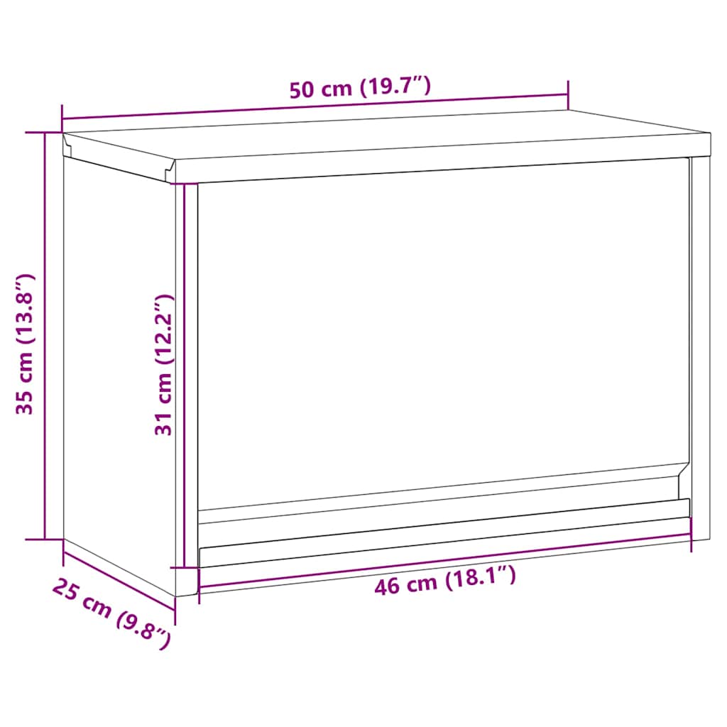 Dulap pentru unelte cu depozitare Negru și Gri 50 x 25 x 35 cm