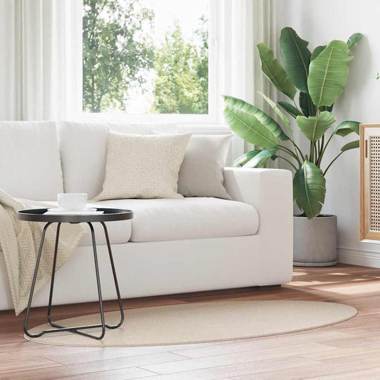 Covoare de zonă Oval HUARTE Bej 80 x 150 cm 100% Polyester