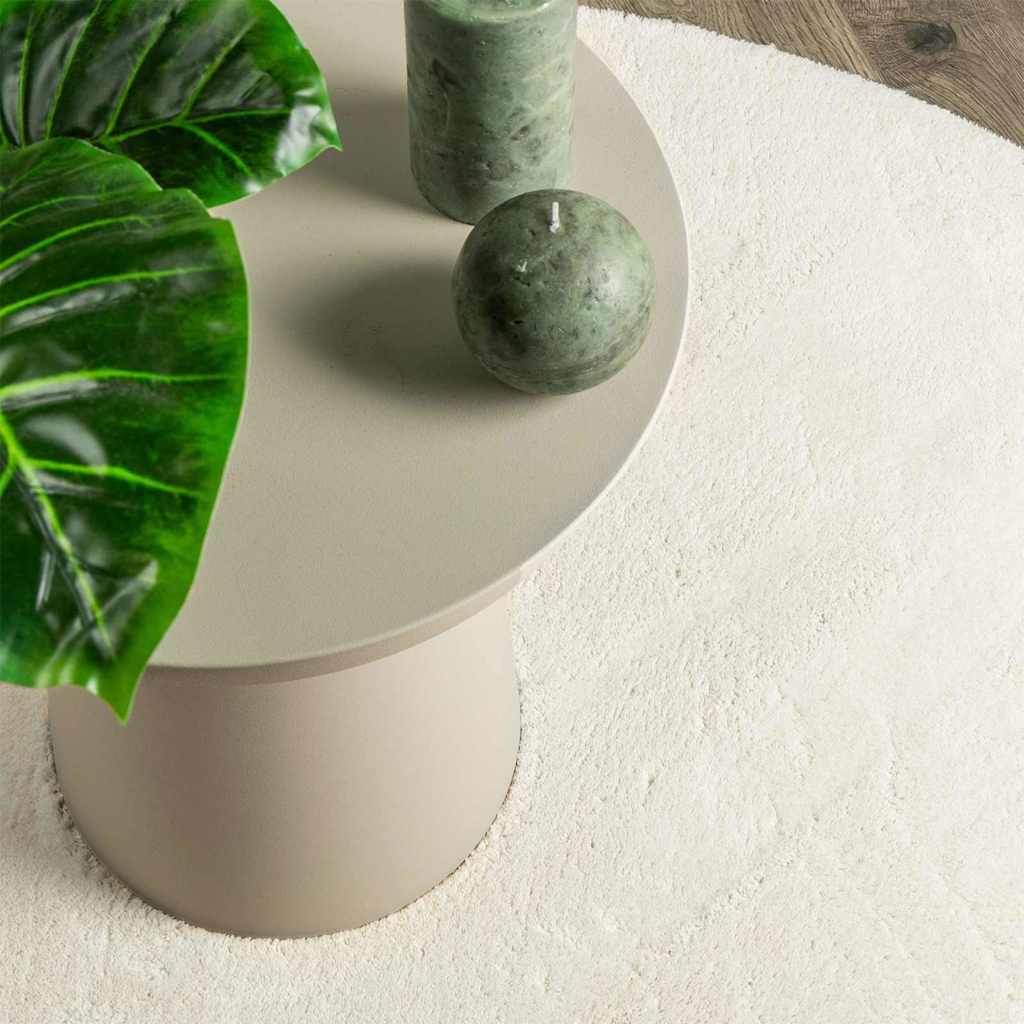 Covoare de zonă Oval HUARTE Crem 160 x 230 cm 100% Polyester