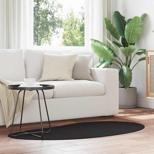 Covoare de zonă HUARTE Negru 80 x 150 cm Poliester