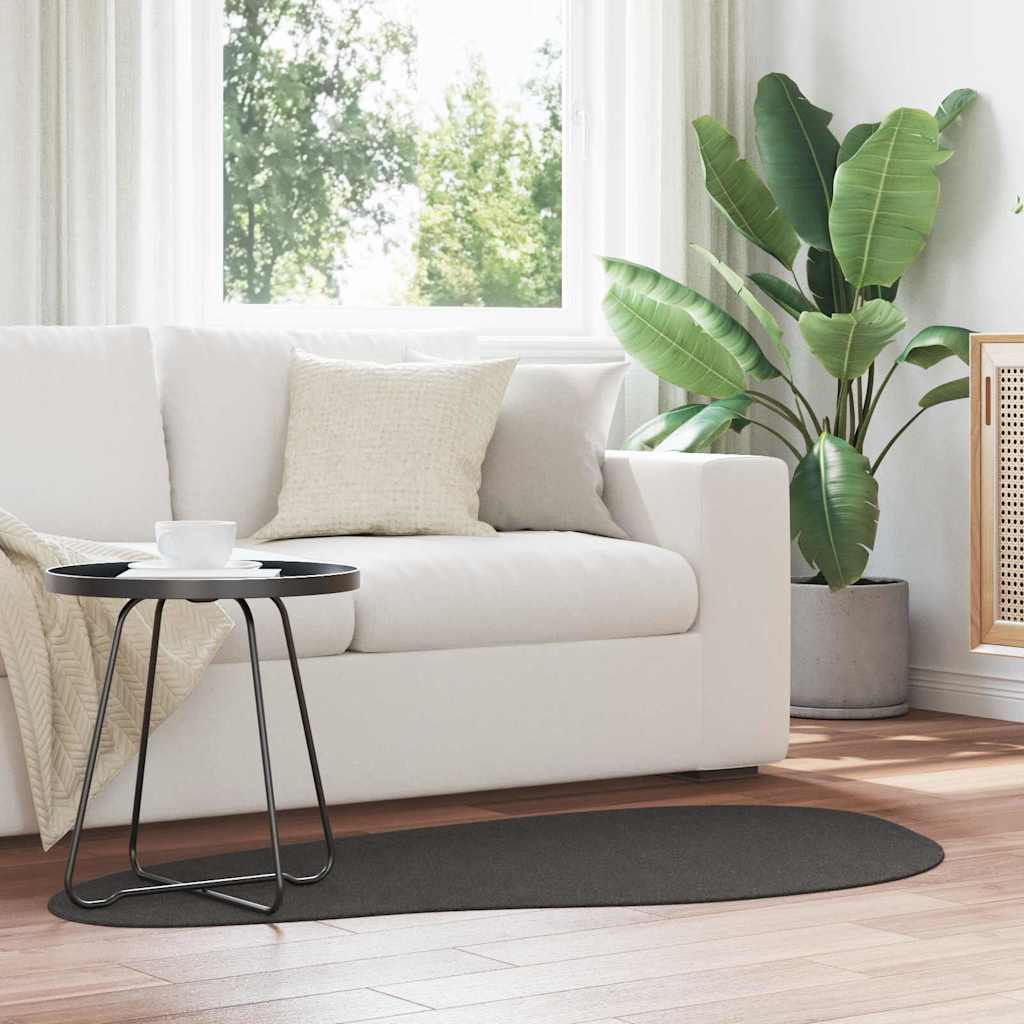 Covoare de zonă HUARTE Antracit 80 x 150 cm Poliester