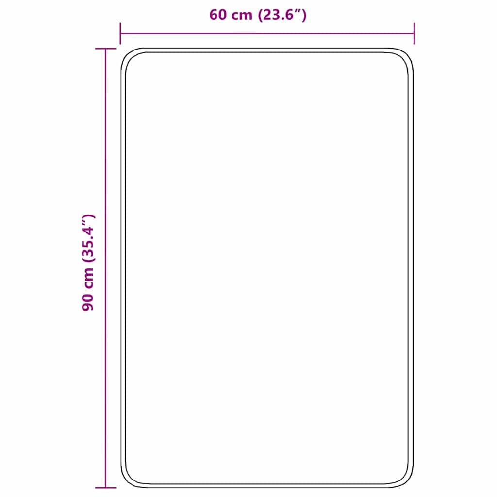 Covoare de baie anti-derapante Portocaliu 60 x 90 cm PP