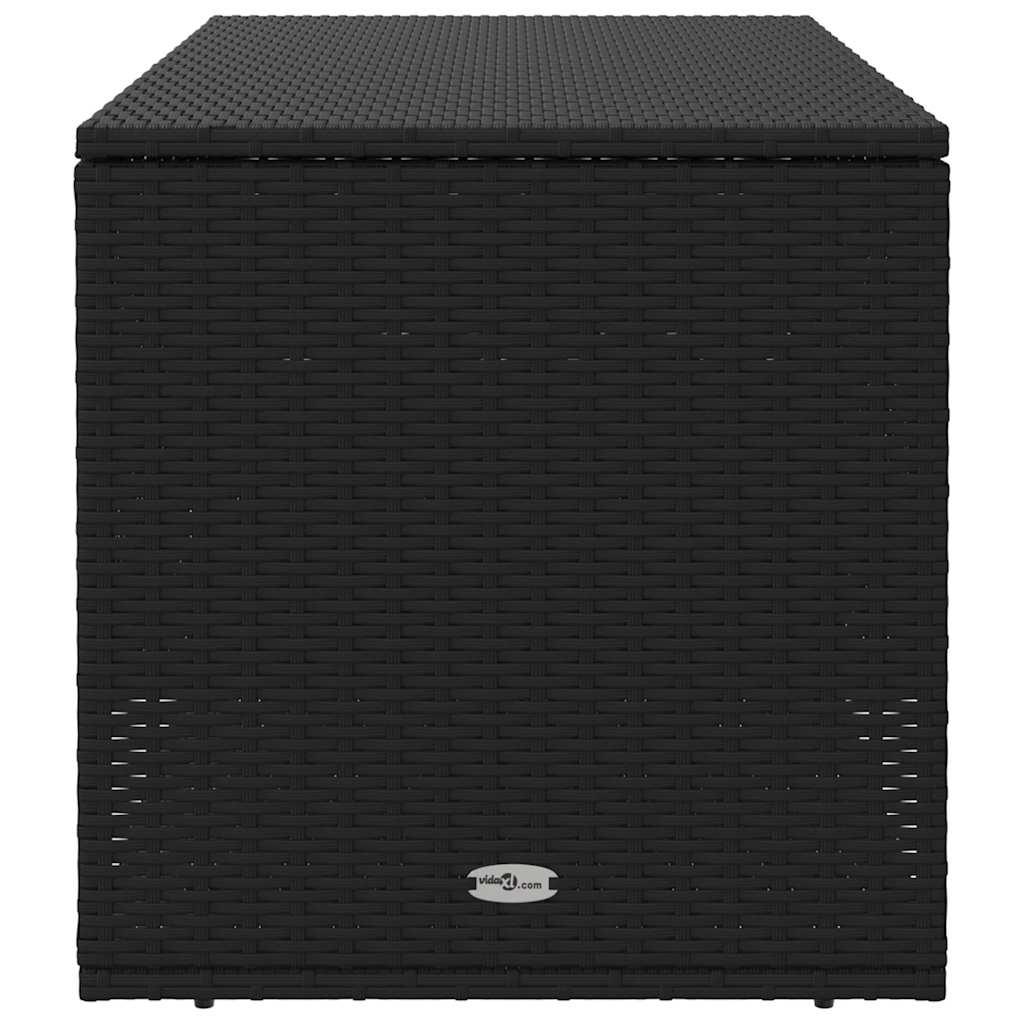 Cutie de perne de exterior Negru 100x55x55,5 cm Poly Rattan