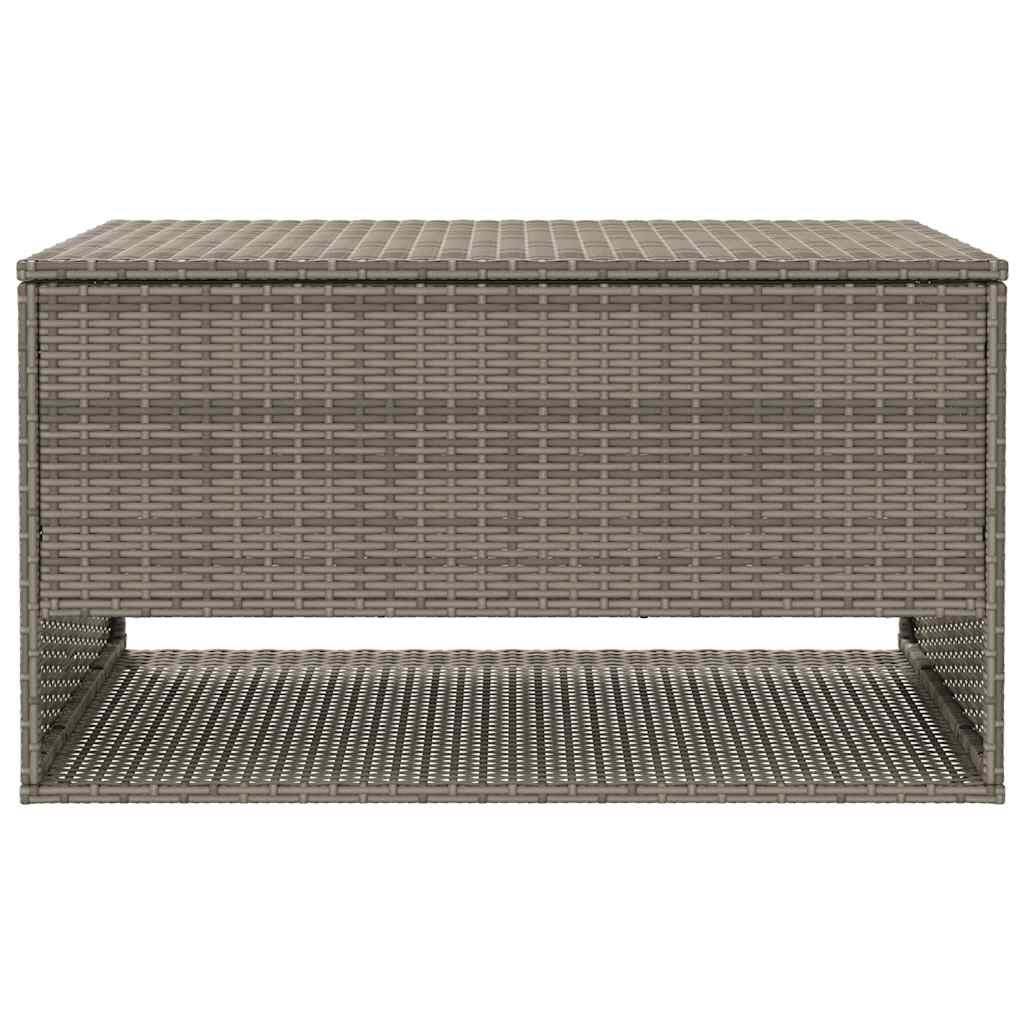 Cutie de perne de exterior gri 100x55x55,5 cm Poly Rattan