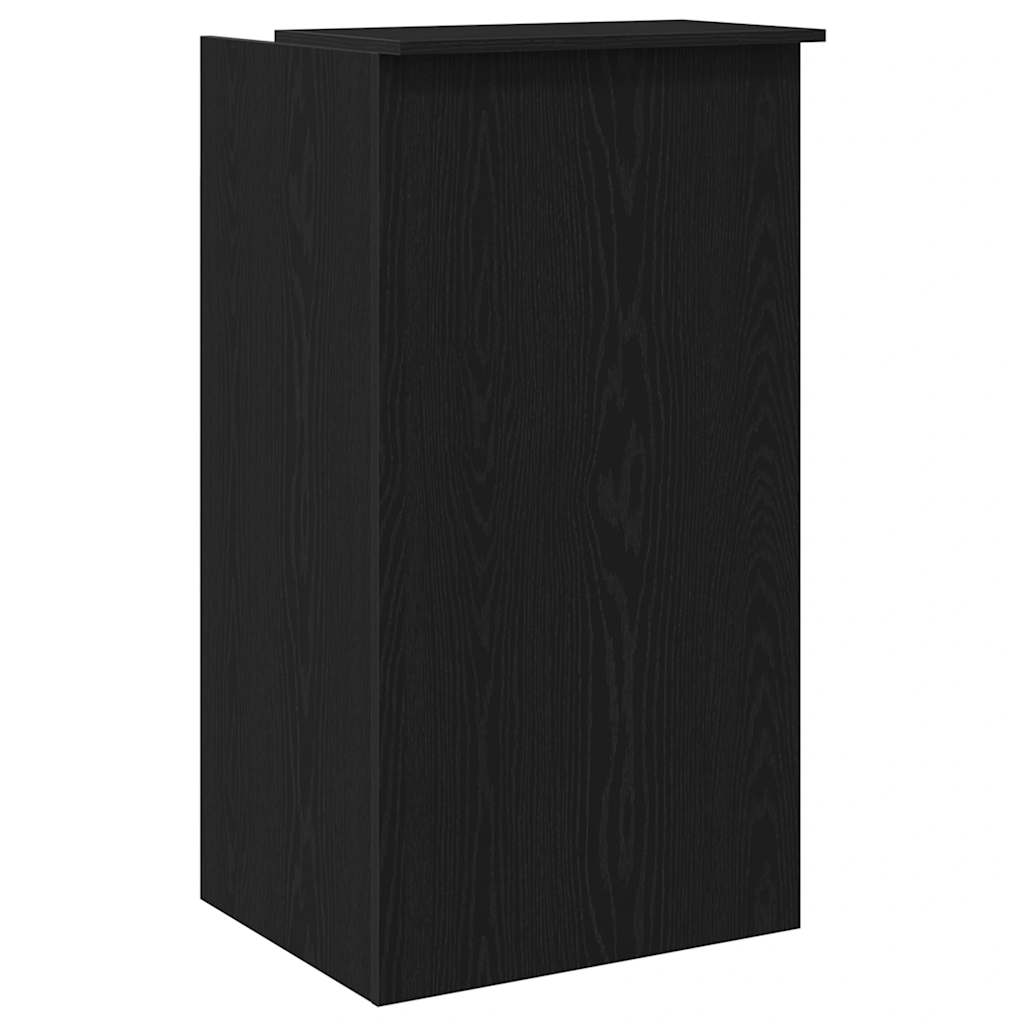 Birou de recepție negru 55x50x103,5 cm Lemn prelucrat