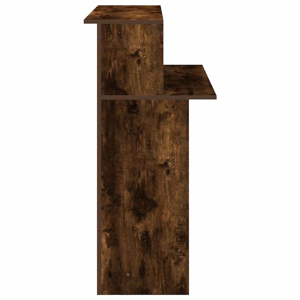 Birou de recepție stejar afumat 100x50x103,5 cm lemn prelucrat - Vendito