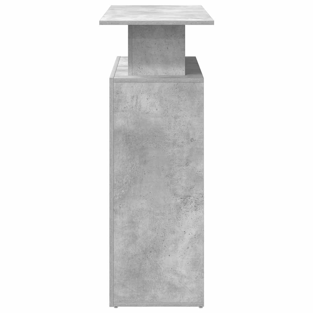 Birou de recepție Gri beton 100x40x104 cm Lemn prelucrat