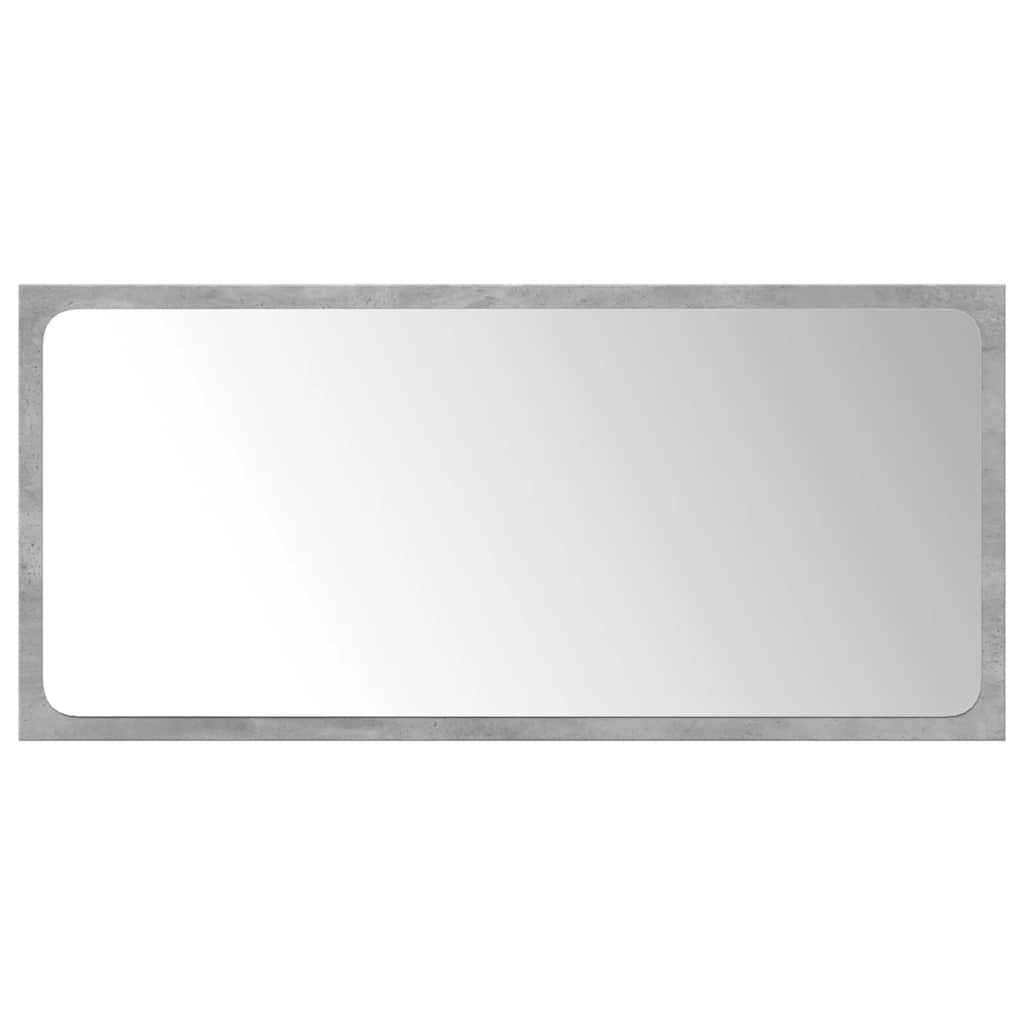 Set mobilier de baie, 3 piese, gri beton, lemn compozit