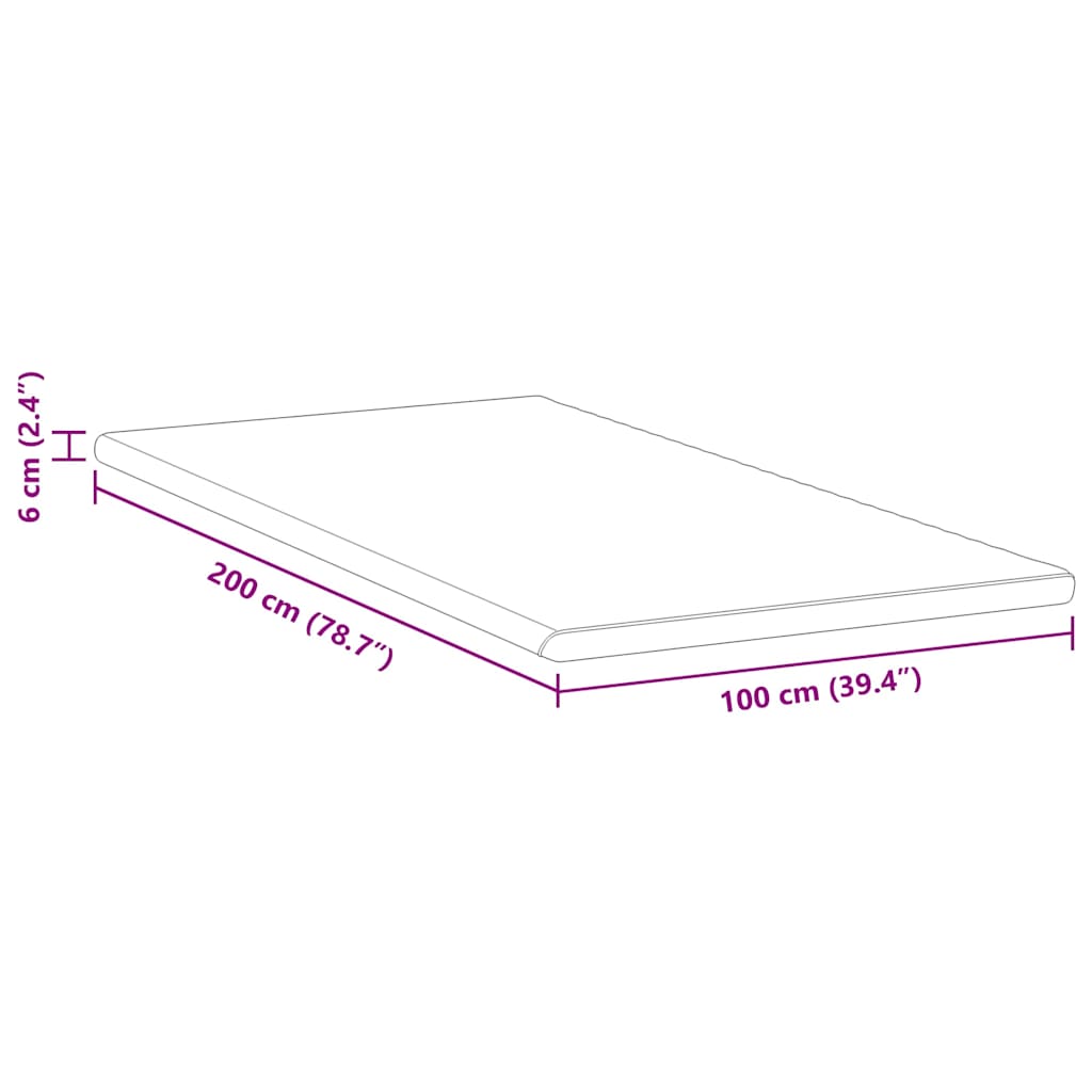 Suport pentru saltea Alb și Verde 180 x 200 x 6 cm