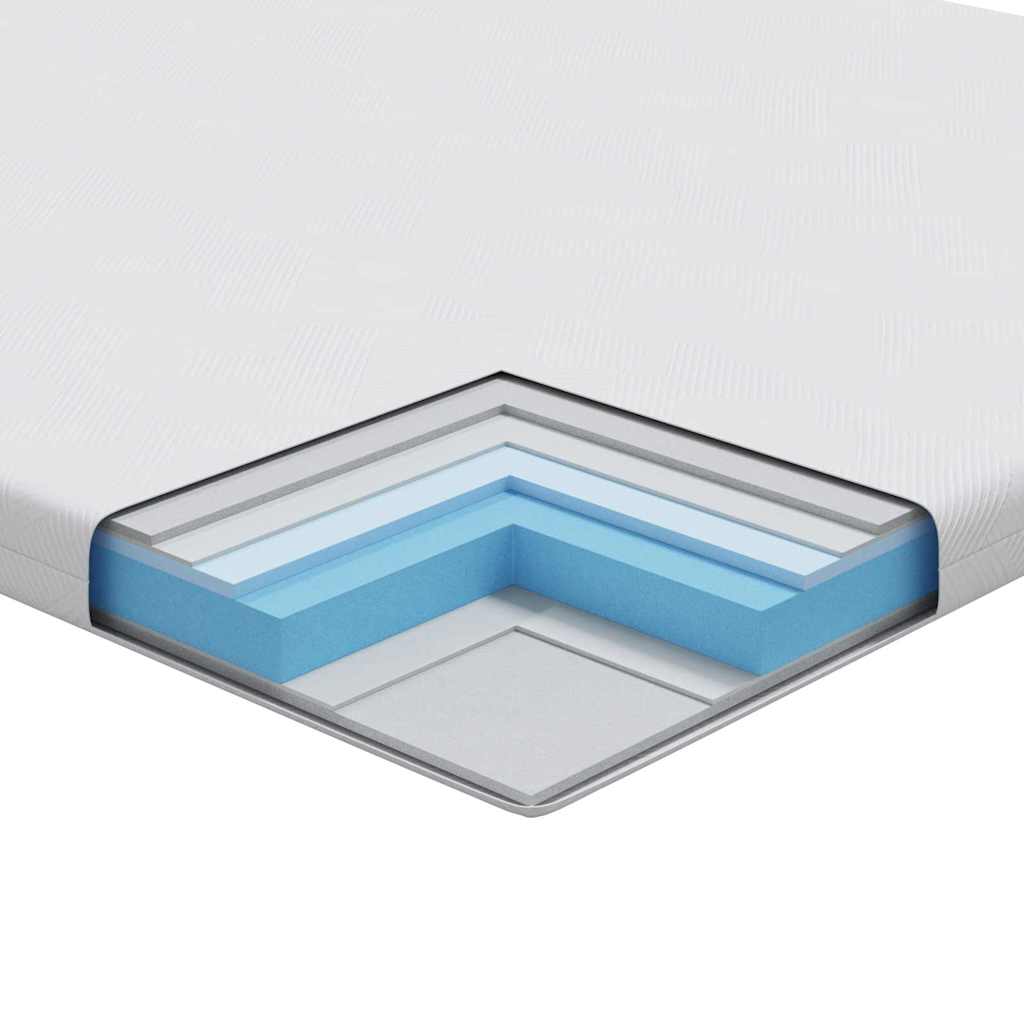 Suport pentru saltea Alb 200 x 200 x 7 cm Material jacquard