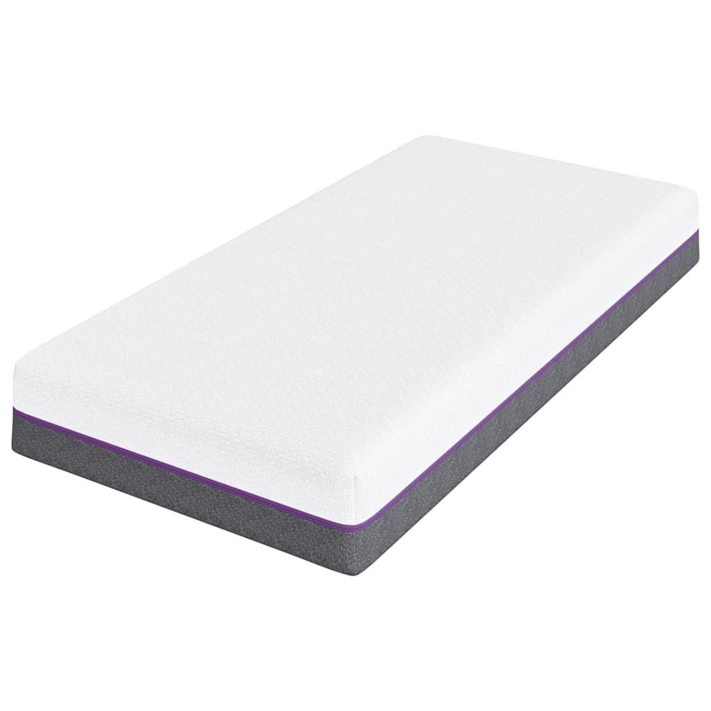 Saltea Alb și gri 80 x 160 cm Spumă cu Memorie