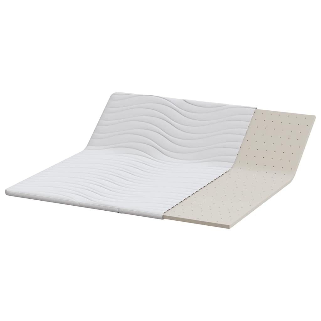 Suport pentru saltea Alb 200 x 200 x 3,5 cm Material din tricot