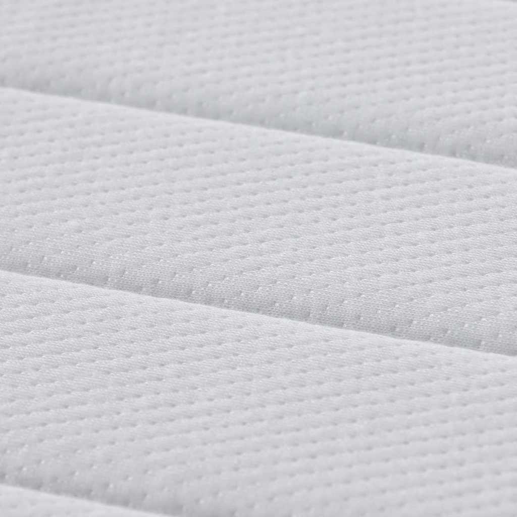 Saltea Alb 140 x 190 cm Arcuri din buzunar