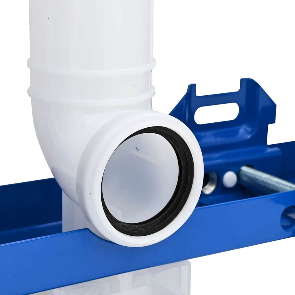 Cadru pentru rezervor cu depozitare Alb 50 x 8 x 131 cm Oțel