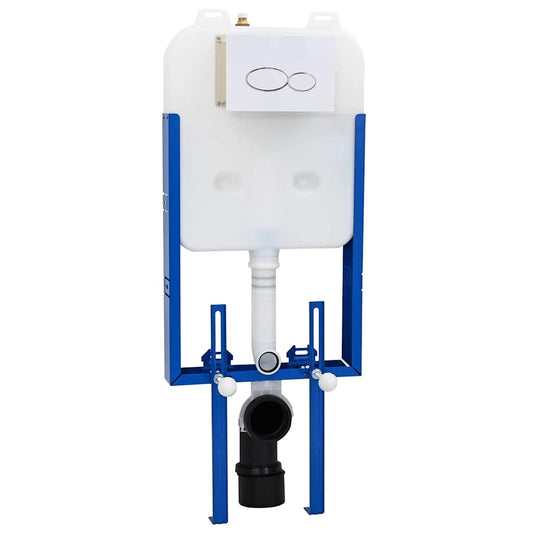 Cadru pentru rezervor cu depozitare Alb 50 x 8 x 131 cm Oțel